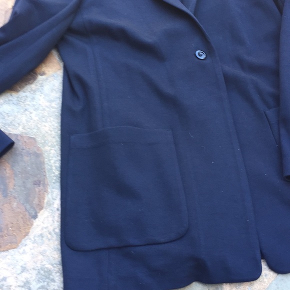 Banana Republic Navy blue jacket blazer stretch L - Picture 5 of 8